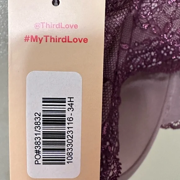 NWT Thirdlove Lace Demi Bra - Picture 3 of 9